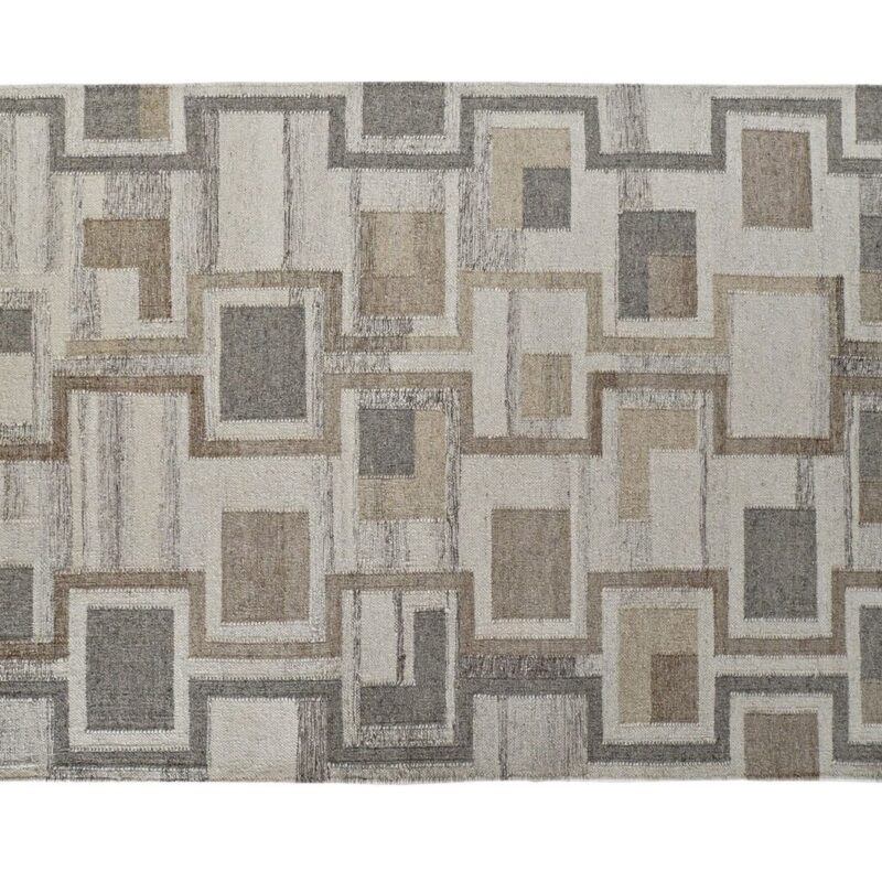 Tappeto Lana e Cotone Beige SAVINO COLLECTION