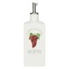 Acetiera Porcellana Bianca immagine grappolo uva