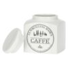 Barattolo Caffè 1,1L LA PORCELLANA BIANCA in porcellana bianca. Elegante, capiente e perfetto per conservare il caffè con stile.