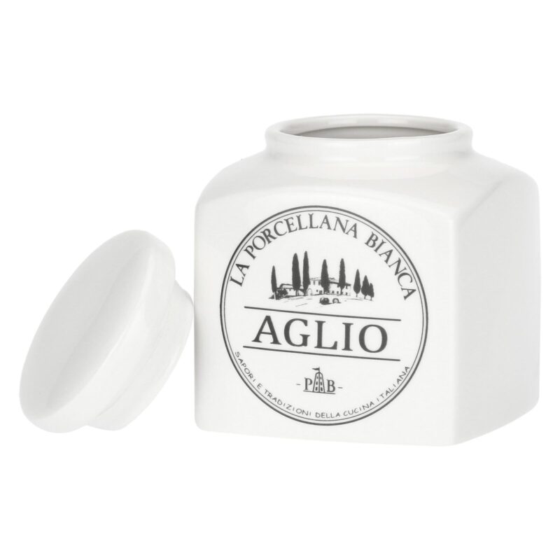 Barattolo Aglio LA PORCELLANA BIANCA