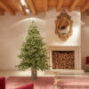 Pino Luxury EDG (H 180 cm): albero artificiale di design con 3000 LED integrati. Realismo e montaggio a ombrello. Lusso per il tuo Natale.