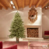Pino Luxury EDG (H 210 cm): albero artificiale di lusso con 4000 LED integrati. Maestosità e montaggio a ombrello. Perfetto per grandi saloni.