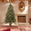 Pino Spark EDG (H 210 cm): albero artificiale lusso con 6670 LED integrati. L'imponenza perfetta per saloni. Montaggio rapido a ombrello.