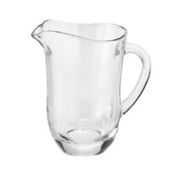 Caraffa vetro design "Carezza" Brandani da 850 ml. Brocca acqua vetro elegante e trasparente. Accessorio da tavola essenziale e funzionale.
