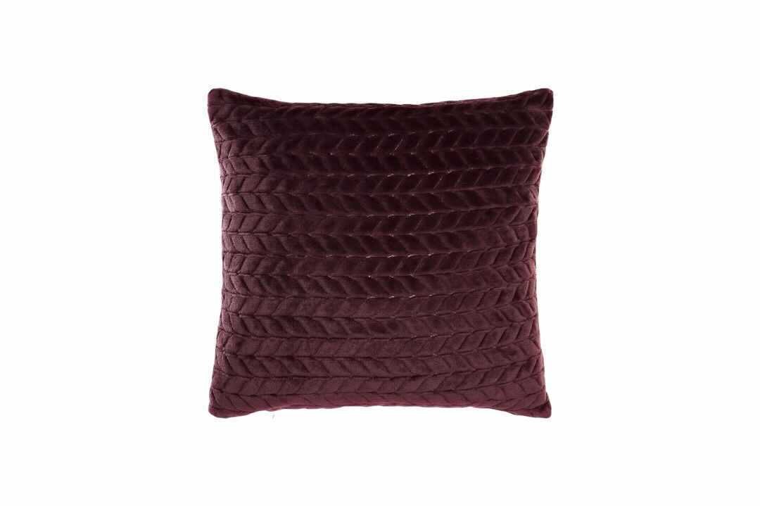 Cuscino Comfy Bordeaux SAVINO COLLECTION: morbido, elegante e con trama intrecciata. Perfetto per aggiungere calore e stile a divani e letti.