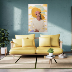 Alternative view of Quadro Moderno Lady Sunset CESAR