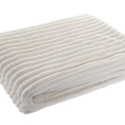 Coperta Effetto Velluto Avorio SAVINO COLLECTION