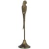 Scultura “Pappagallo Dorato” CAMACHO. Decorazione in stile vintage con finitura oro antico, perfetta per arricchire ambienti moderni o classici.