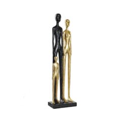Alternative view of Scultura in resina La Famiglia Oro/Nero SAVINO COLLECTION