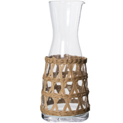 Caraffa/Decanter in vetro e rattan CAMACHO