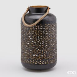 Lanterna Bombata manico corda H47cm EDG