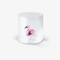 Bicchiere in vetro 250ml Fenicottero WD LIFESTYLE