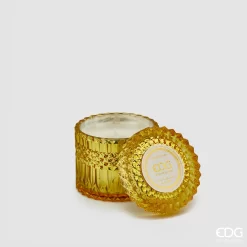 Candela Crystal Gialla in Vetro 10,5H Ambra/Arancio EDG