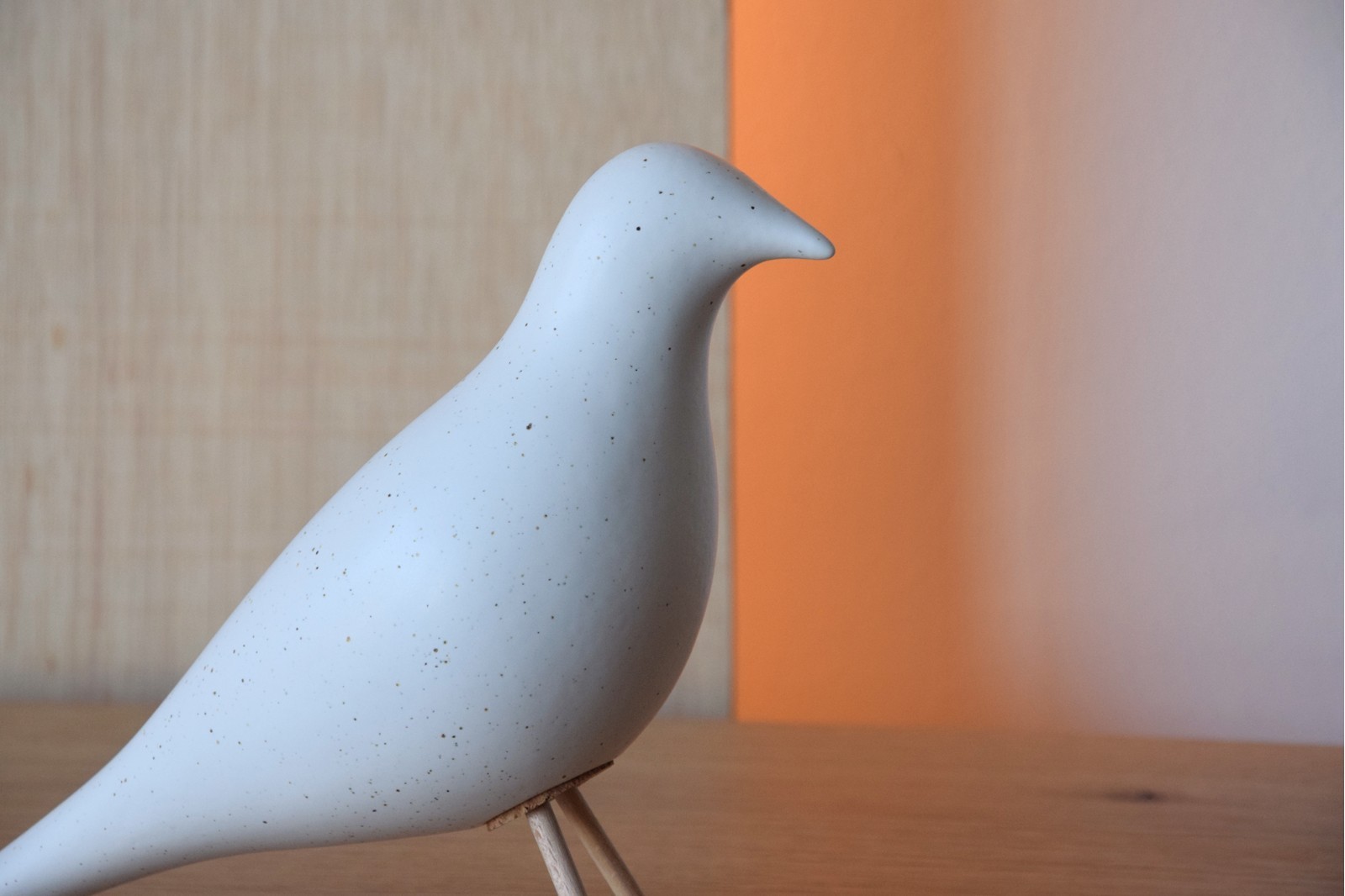 Uccello in Ceramica Bianco VP - immagine 2