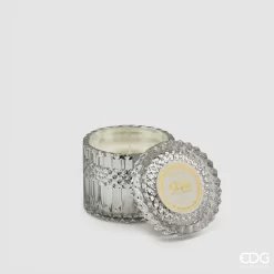 Candela Crystal Natural in Vetro 10,5H Bacche di Cocco EDG