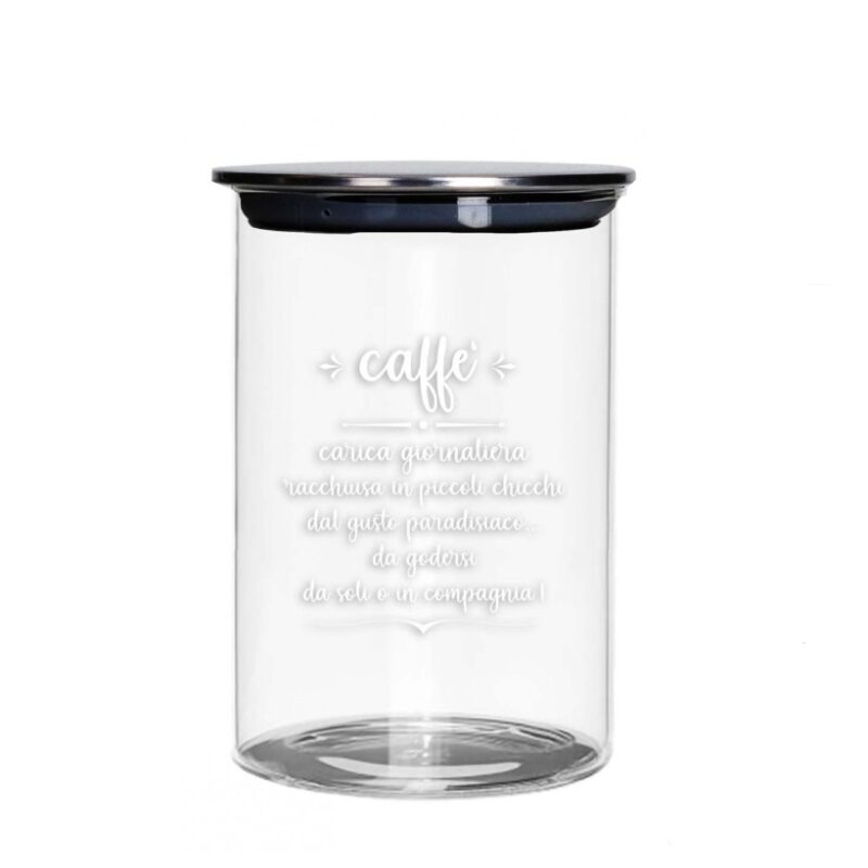 Barattolo Caffè in Vetro Tappo Metal BRANDANI