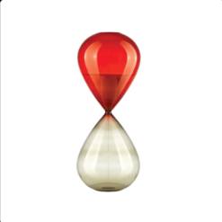 Clessidra Tempo Dell'Amore Rosso 40cm ONLYLUX