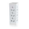 Portaombrelli Scende la Pioggia Bianco BRANDANI: metallo traforato, design moderno e resistente. Perfetto per ingressi eleganti e funzionali.