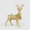 Base per albero di Natale a forma di cervo EDG Enzo De Gasperi H 102 cm oro. Decorazione scenografica e maestosa. Acquista su Savino Arte e Design!