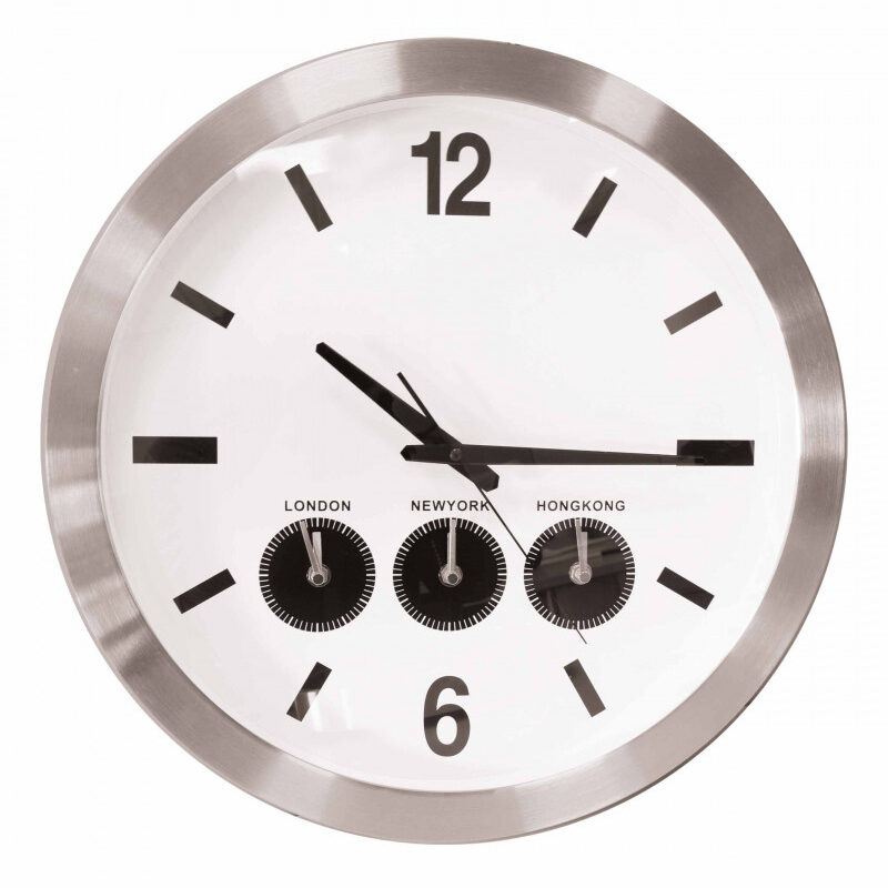 Orologio Multitime Bianco 45,5cm BRANDANI