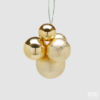 Pallina di Natale grappolo oro firmata EDG: elegante, luminosa e originale. Perfetta per decorazioni natalizie raffinate e di grande impatto visivo.