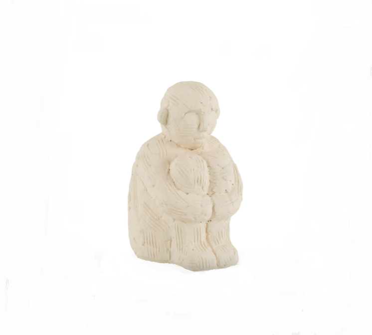 Scultura Uomo Cemento Avorio J-LINE