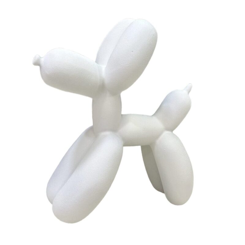 Scultura Happy Dog - Bianco NATURAL STYLE - immagine 3