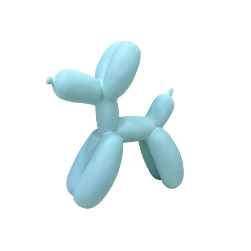 Scultura Happy Dog - Turchese NATURAL STYLE