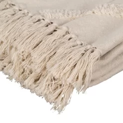 Alternative view of Coperta in Cotone con Decoro Avorio IXIA