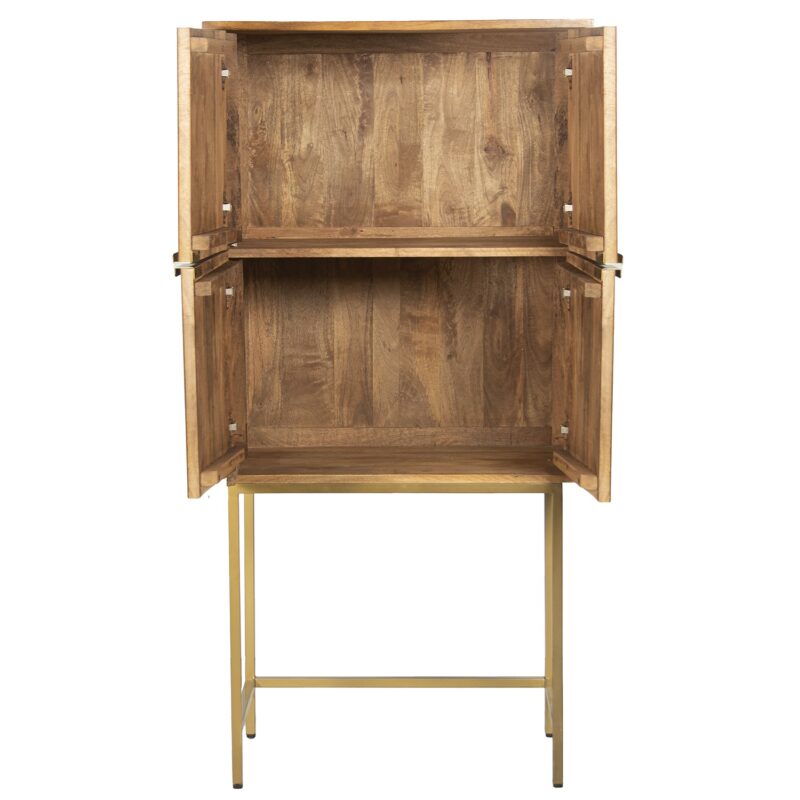 Alternative view of Credenza in Legno di Mango su Base Oro CAMACHO