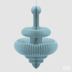 Decoro Pendente Origami Trottola Azzurro EDG