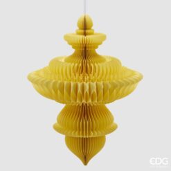 Decoro Pendente Origami Trottola Giallo EDG