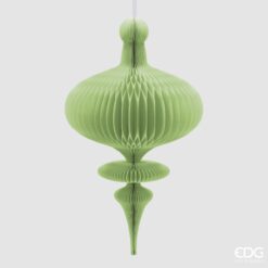 Decoro Pendente Origami Trottola Verde EDG