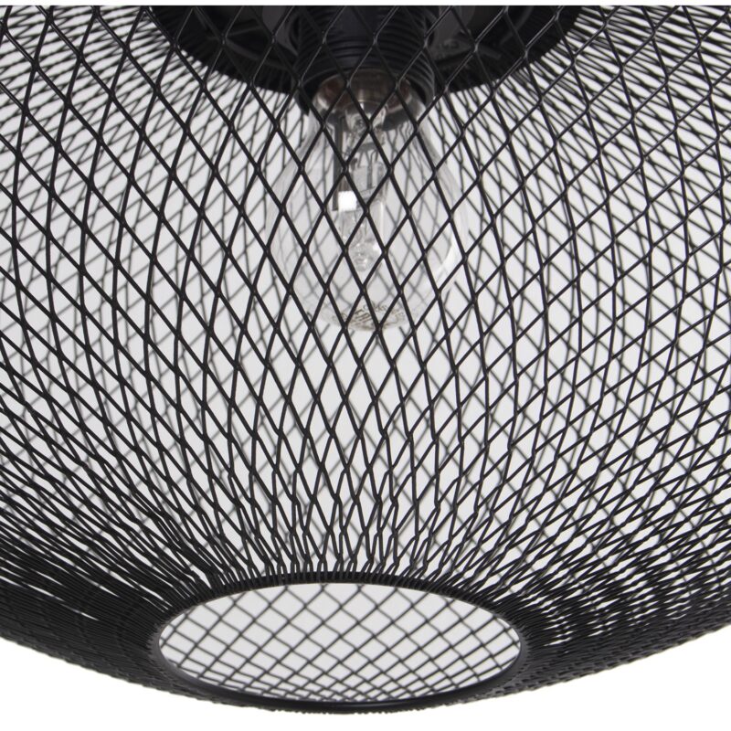 Lampadario a sospensione Griglia Nero CAMACHO - immagine 3