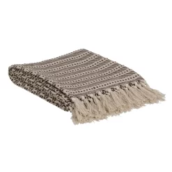 Coperta in Cotone Beige IXIA