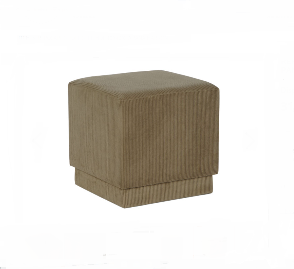 Pouf Poggiapiedi Marrone SAVINO COLLECTION