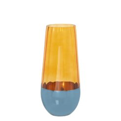Vaso in Vetro Arancione Azzurro 25cm CAMACHO