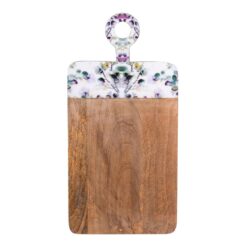 Tagliere in Legno con Manico Floreale BOUTIQUE BASTIDE