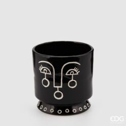 Vaso Volto Nero Tears 15cm EDG