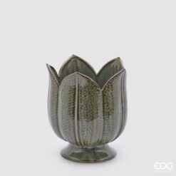 Vaso Tulipano Verde 19cm EDG