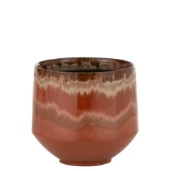 Portavaso in ceramica Rosso J-LINE