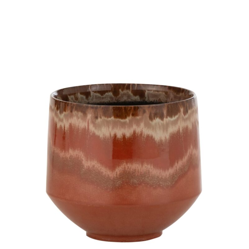Portavaso in ceramica Rosso J-LINE