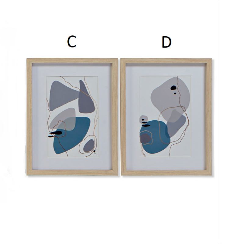 Alternative view of Quadro Astratto Moderno Blu SAVINO COLLECTION