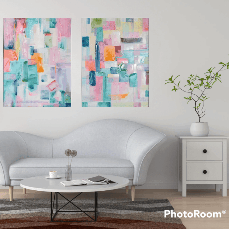 Alternative view of Quadro Astratto Primavera SAVINO COLLECTION