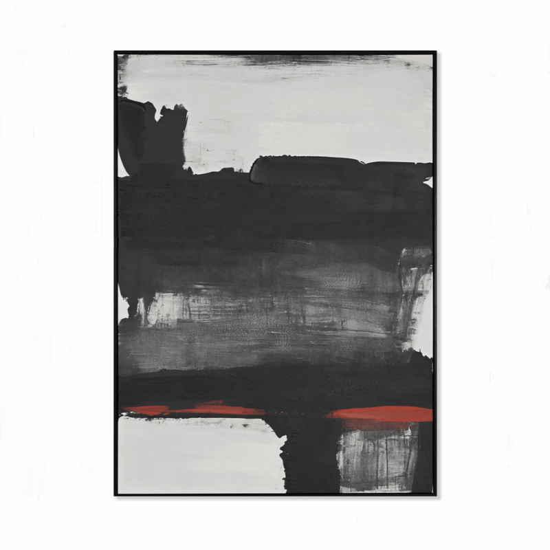 Quadro Astratto Black and White SAVINO COLLECTION