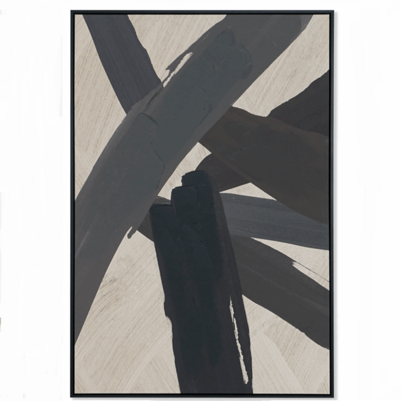 Alternative view of Quadro Astratto Pennellate SAVINO COLLECTION