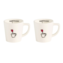 Alternative view of Set 2 Tazzine Espresso SIMPLE DAY