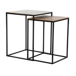 Coppia Tavolini Geometrici SAVINO COLLECTION