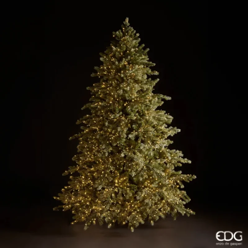 EDG Enzo De Gasperi Albero di Natale Pino Argentato 210 cm con 4000 Led - immagine 3