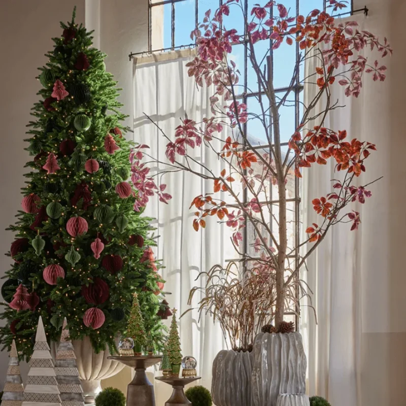 Alternative view of EDG Enzo De Gasperi Albero di Natale Pino Argentato 210 cm con 4000 Led